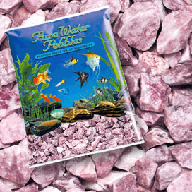 Pure Water Pebbles&reg; White Rose Aquarium Stones